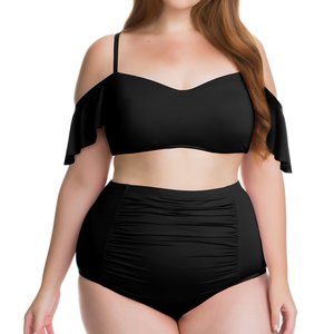 Becca ETC Swim Color Splash Top + Bottom (size 1X) NWT